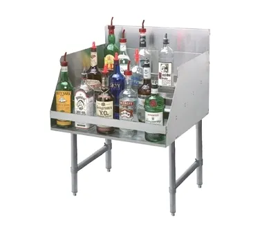 Advance Tabco LD-2124-X 24" Stainless Steel Liquor Display Cabinet, (5) steps, (30) bottle capacity