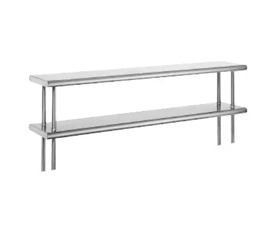 Advance Tabco ODS-12-144 Overshelf, Table Mounted, Double, 144"W X 12"D