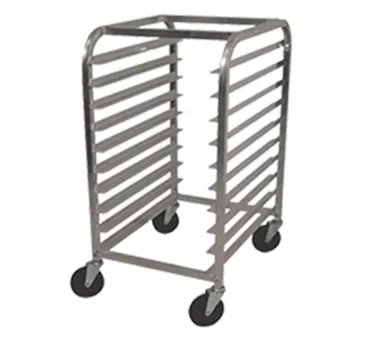 Advance Tabco PR10-3W Mobile Half Size End Load Bun / Sheet Pan Rack w/ 3" Bottom Load Slides