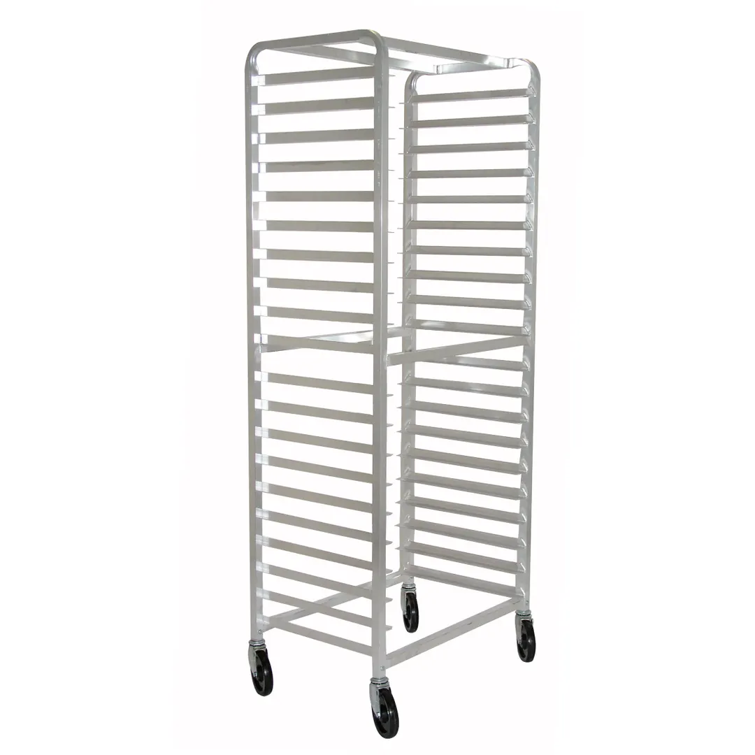 Advance Tabco PR10-6WS Mobile Full Height Side Load Bun / Sheet Pan Rack w/ 10 Pan Capacity
