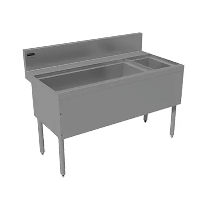 Advance Tabco PRC-24-36L 36" Ice Bin / Bottle Storage Combo Unit