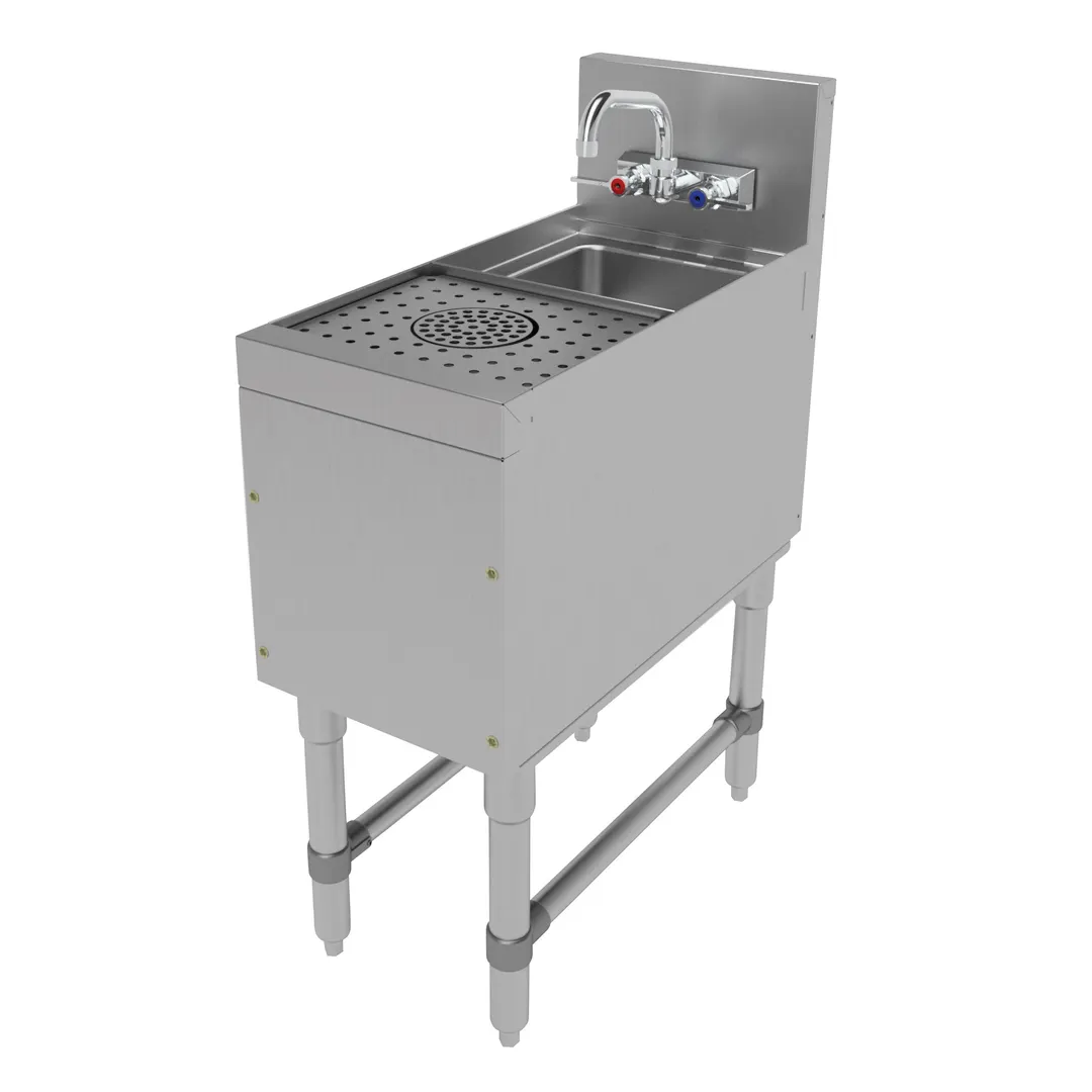 Advance Tabco PRCS-25-12 Underbar Sink Units, 1 Compartment with Left Drainboard