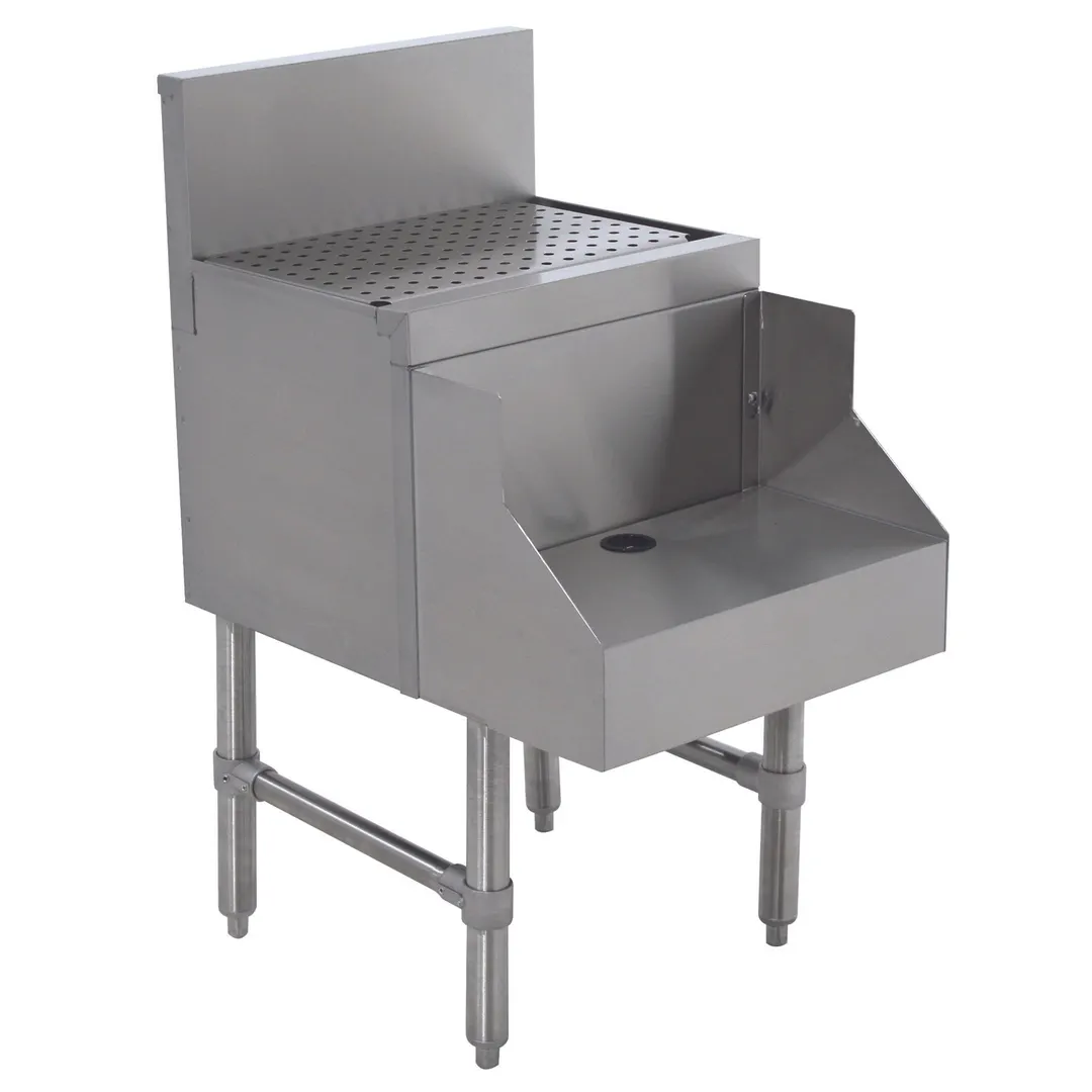 Advance Tabco PRDB-19-12 12" Underbar Blender Station with Dump Sink & Faucet