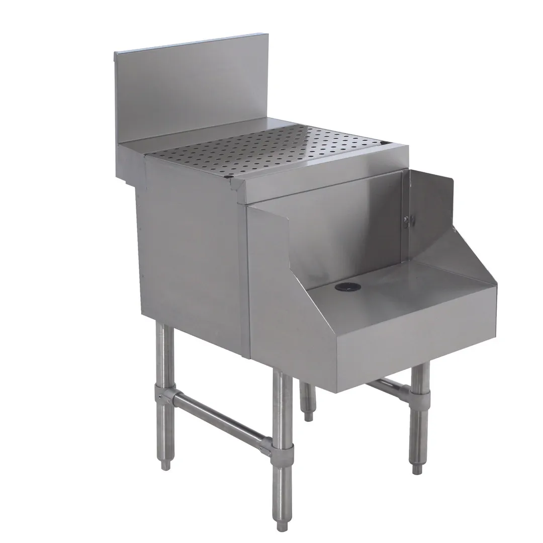 Advance Tabco PRDB-24-12 12" Underbar Blender Station with Drainboard 