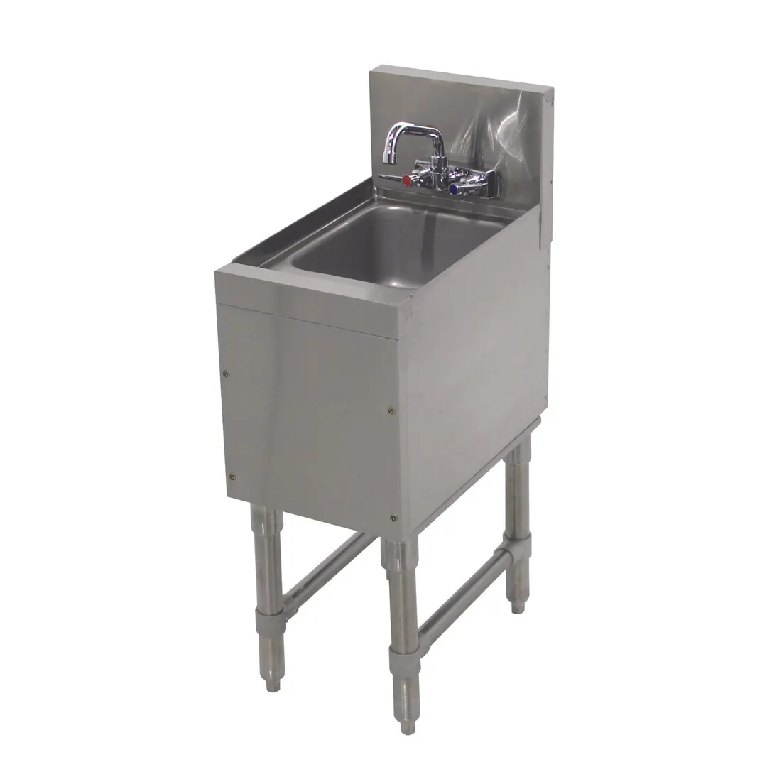 Advance Tabco PRHS-19-18 18" Free Standing Underbar Hand Sink Unit with Splash Mount Faucet