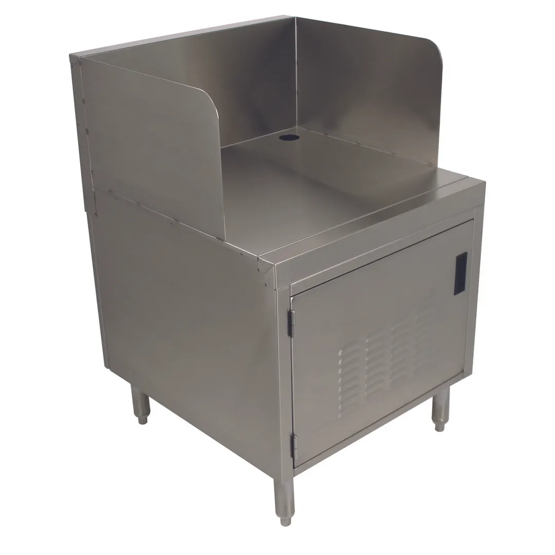 Advance Tabco PRPOS-24-DR 24" Underbar Add-On Unit, Point Of Service Cabinet, 12" Backsplash