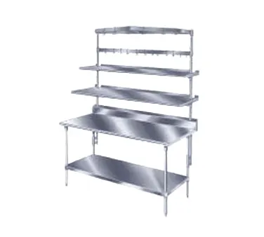 Advance Tabco PT-18S-108 Overshelf, Table Mounted, Single, 108"W X 18"D