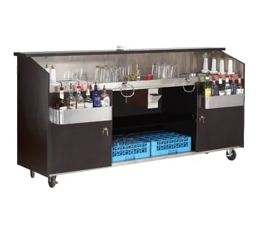 Advance Tabco R-8-B Portable Bar, 95-3/4"W X 24-1/2"D X 47"H
