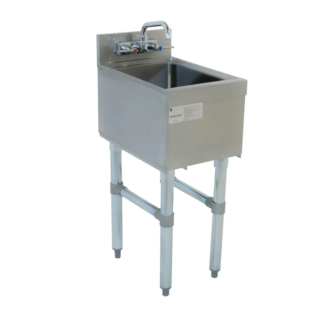 Advance Tabco SL-HS-15-X 15" Free Standing Underbar Hand Sink Unit with Faucet - Flyer