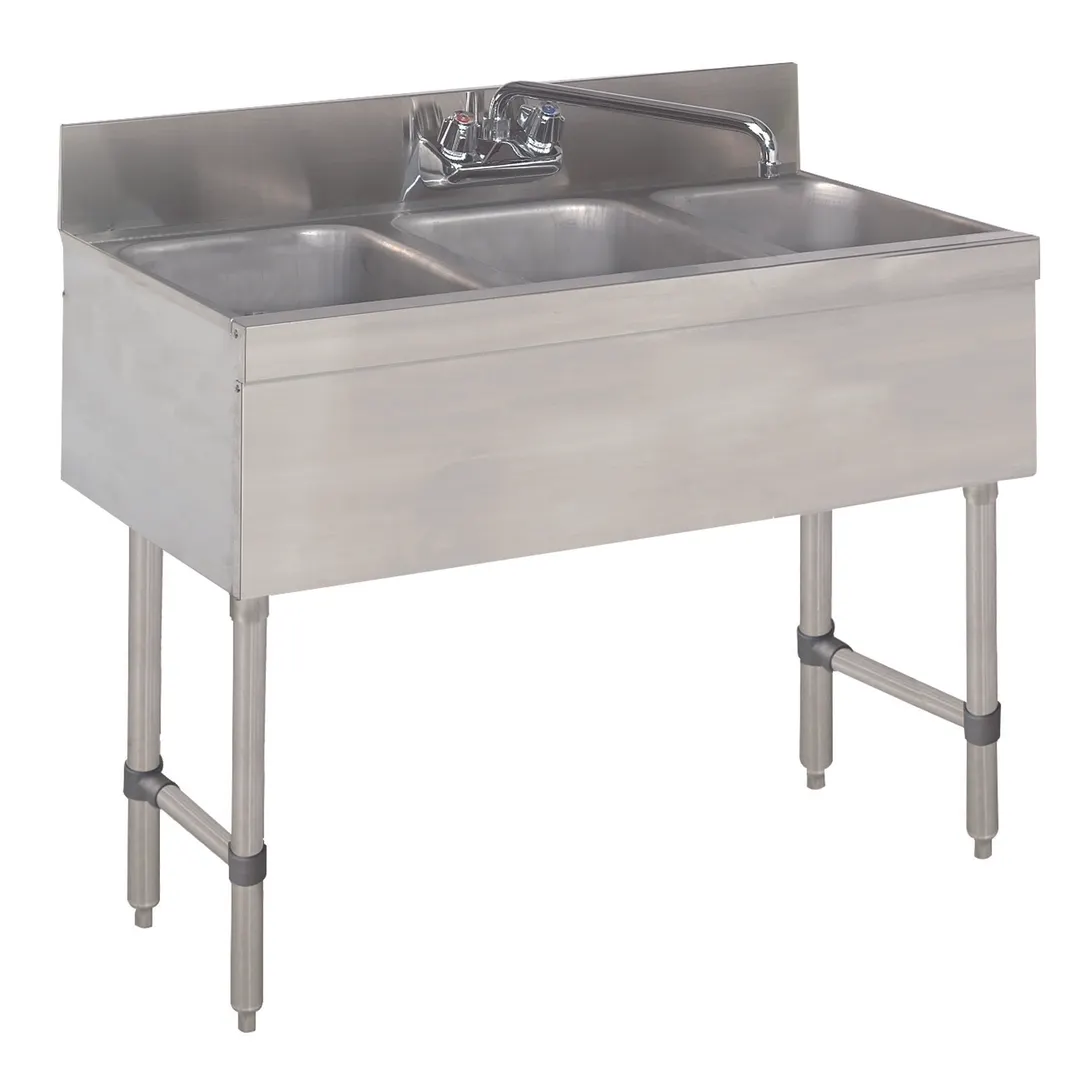 Advance Tabco SLB-33C-X 36" Underbar Sink Units, 3 Compartment without Drainboard - Flyer