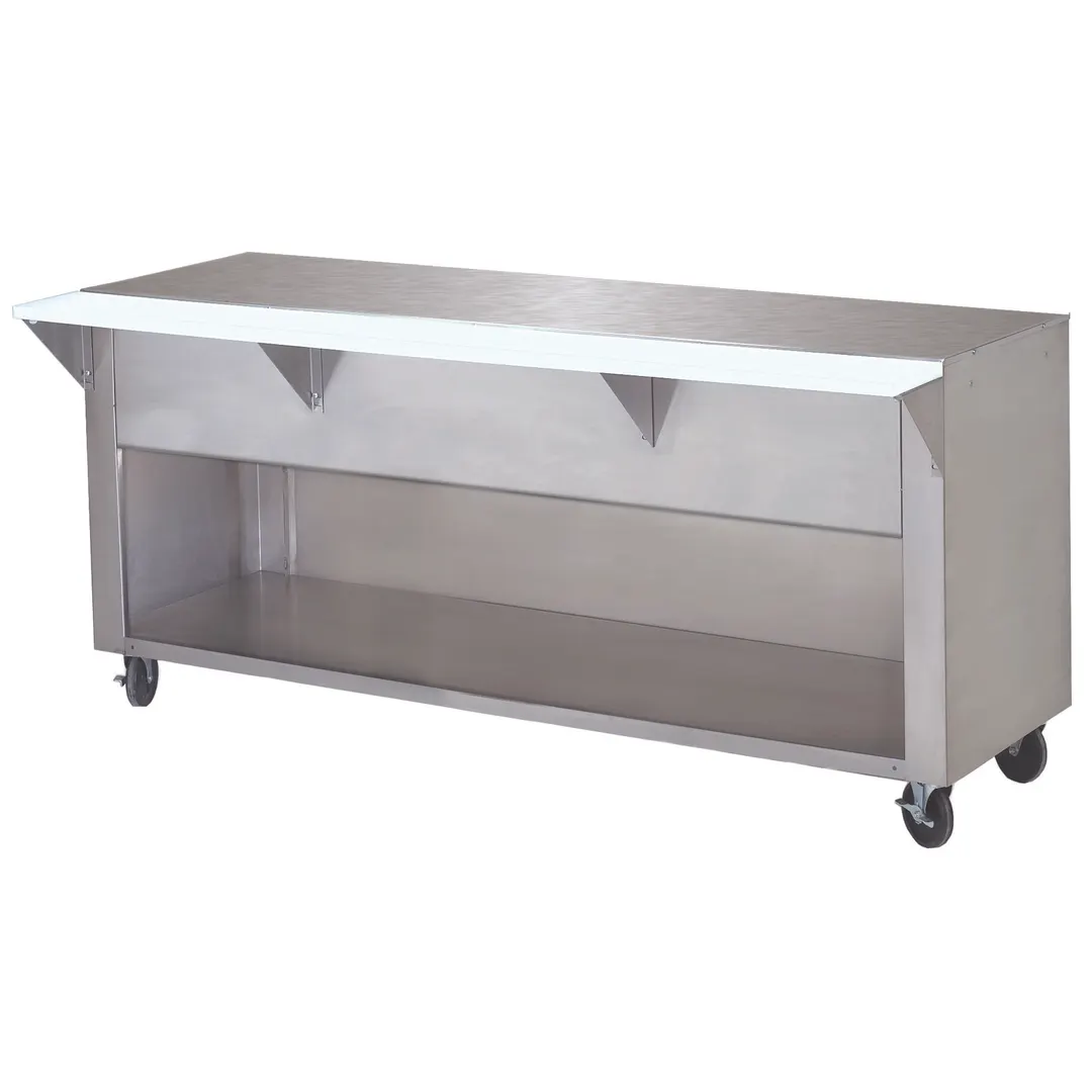 Advance Tabco STU-4-BS 62" Solid Top Table with Enclosed Base