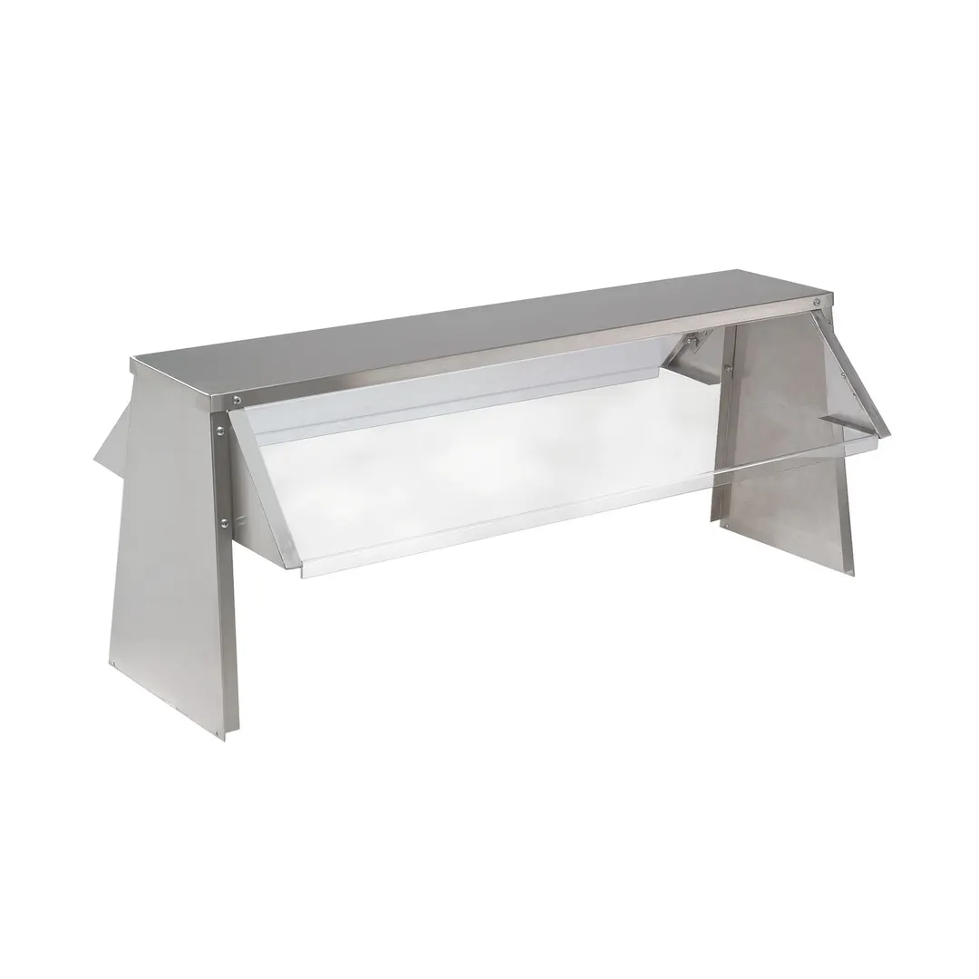 Advance Tabco TBS-5 Buffet Shelf with Breath Guard, Double Sided, Self-Serve