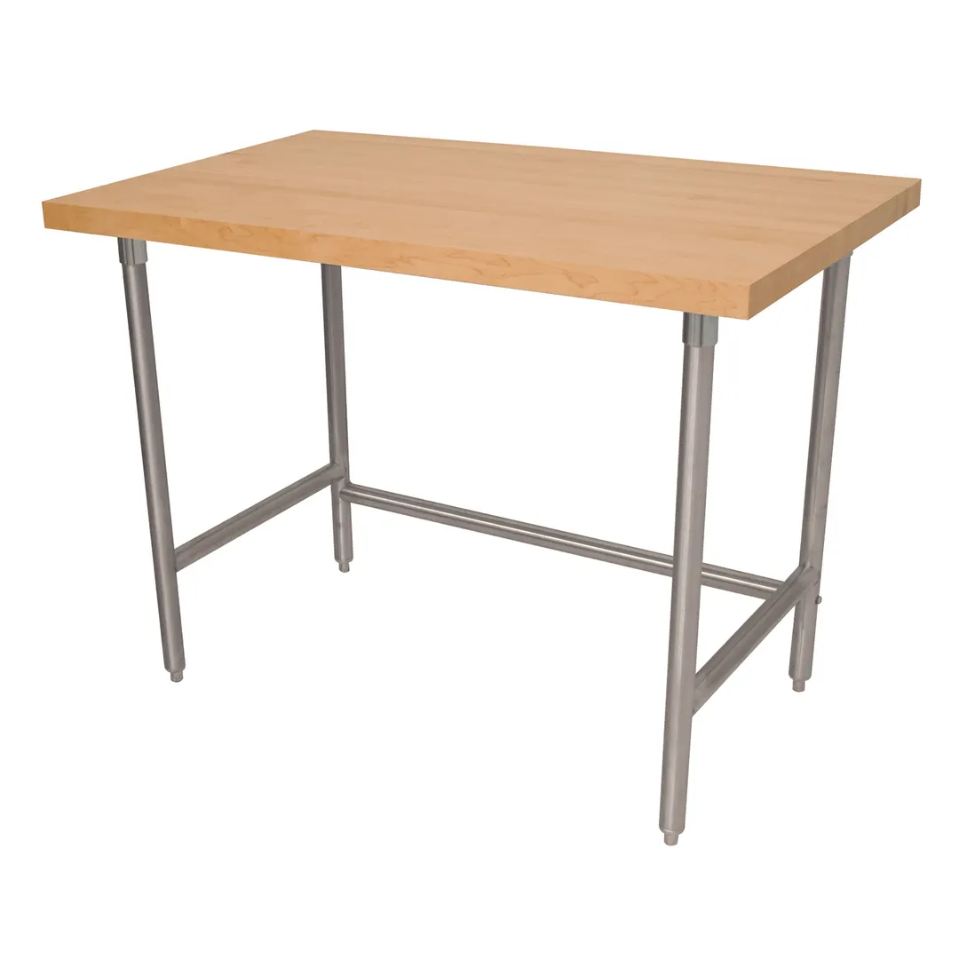 Advance Tabco TH2S-244 Maple Top Work Table, 48"W X 24"D