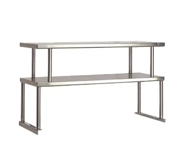 Advance Tabco TOS-5 Food Table Overshelves, Double, 77-3/4"W X 12"D X 27-1/8"H