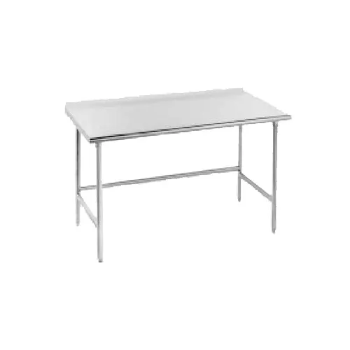 Advance Tabco TSFG-362 24" Open Base Work Table, Stainless Steel Base / 1-1/2" Backsplash - Upturn
