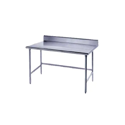 Advance Tabco TSKG-362 24" Open Base Work Table, Stainless Steel Base / 5" Backsplash