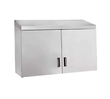 Advance Tabco WCH-15-72 72" 430 Stainless Steel Wall Mounted Cabinet w/ Hinged Doors