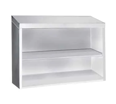 Advance Tabco WCO-15-48 48" 430 Stainless Steel Open Wall Mounted Cabinet 