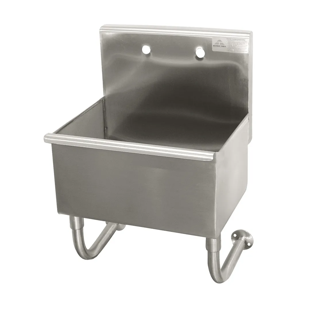 Advance Tabco WSS-14-21 18" Wall Mounted Hand Sink without Faucet - 16 gauge
