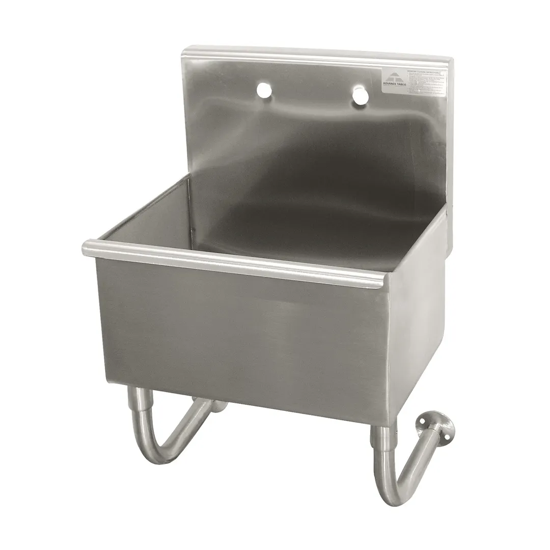 Advance Tabco WSS-16-25 22" Wall Mounted Hand Sink without Faucet - 16 gauge