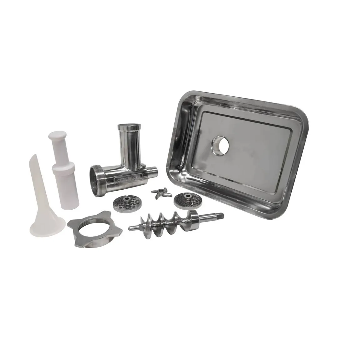 American Eagle AE-G22NH Grinder Head #22, Knife/Feeder Pan, 1/4" & 5/16" Plates, Pusher/Funnel, Fits #12 Hub