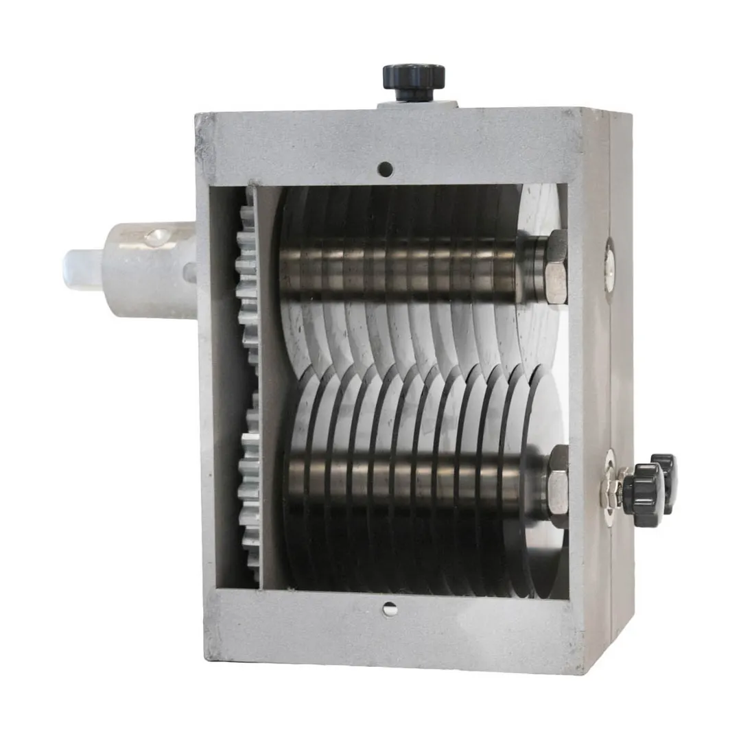 American Eagle AE-MC22N-1/4 Countertop Electric Meat Cutter – 1/4" Strips, 1.5 HP 115V Motor, Stainless Blades, 170 RPM