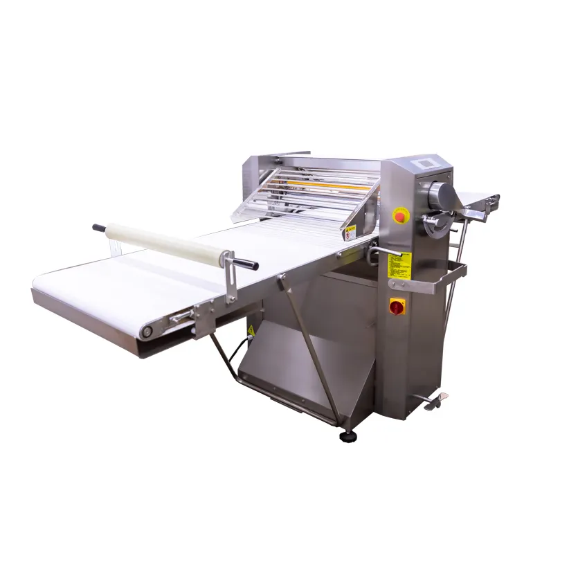 American Eagle AE-DS650B-SS Premıum Serıes Floor Model Reversible Dough Sheeter with Removable Tables, Dıgıtal Gauge 25.5" W X 110"L Conveyor Belts