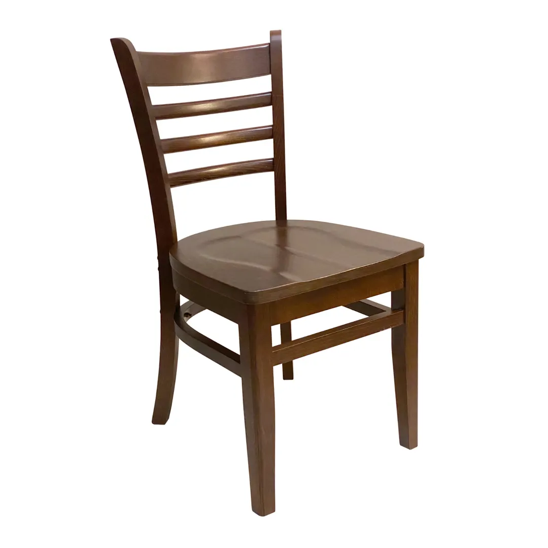 AAA Furniture Wholesale 411A WS Indoor Side Chair with Flared Ladder Back