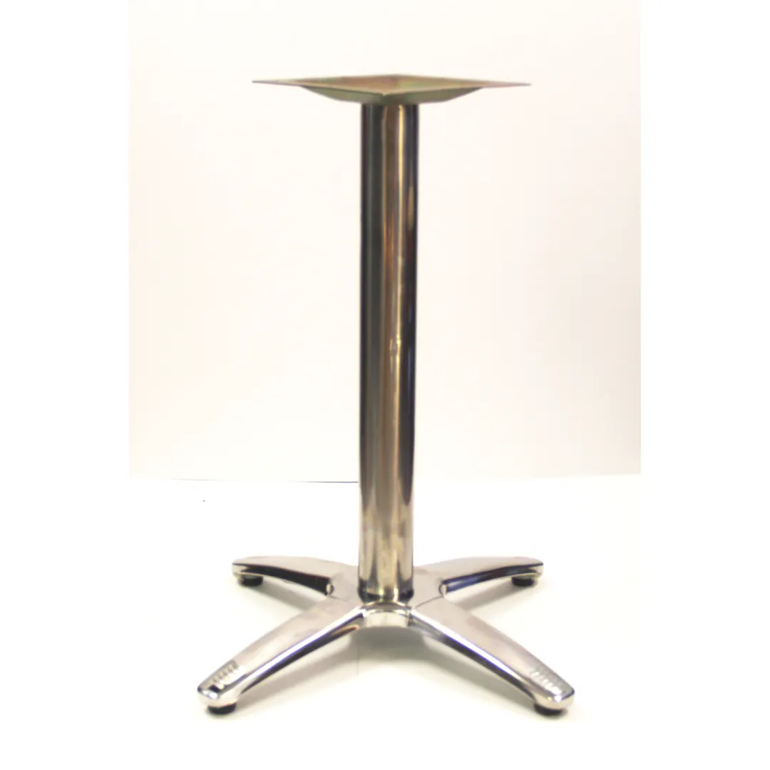 AAA Furniture Wholesale CTB2525 Dining Height Chrome Finish Steel Table Base, 25x25, 3 Dia. Column