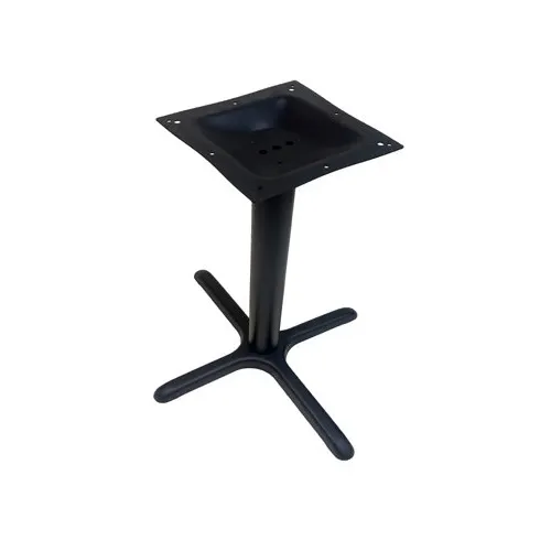 AAA Furniture Wholesale TB2430BH Bar Height Table Base, 24x30 Base, 3 Dia. Column, Black Matte Finish, Cast Iron
