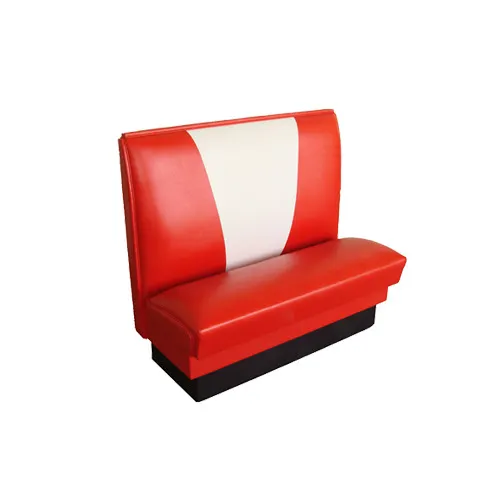 AAA Furniture Wholesale VB48D-DUCE GR6 Duce Booth, V-Shape Back and Upholstered Seat, Grade 6 Uph