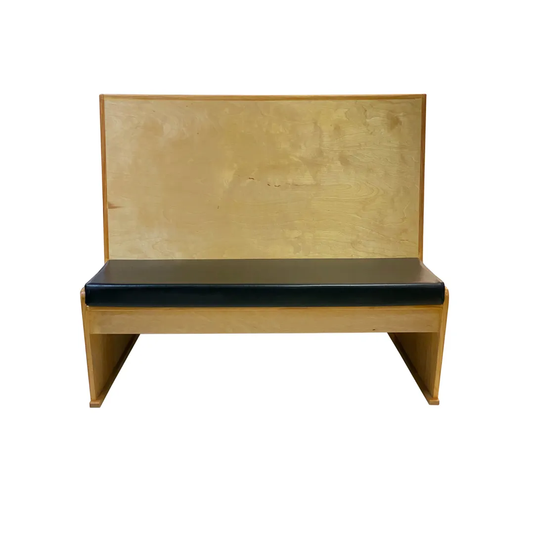 AAA Furniture Wholesale WFB42S-DUCE GR6 Duce Booth, Wood Back and Upholstered Seat, Grade 6 Uph