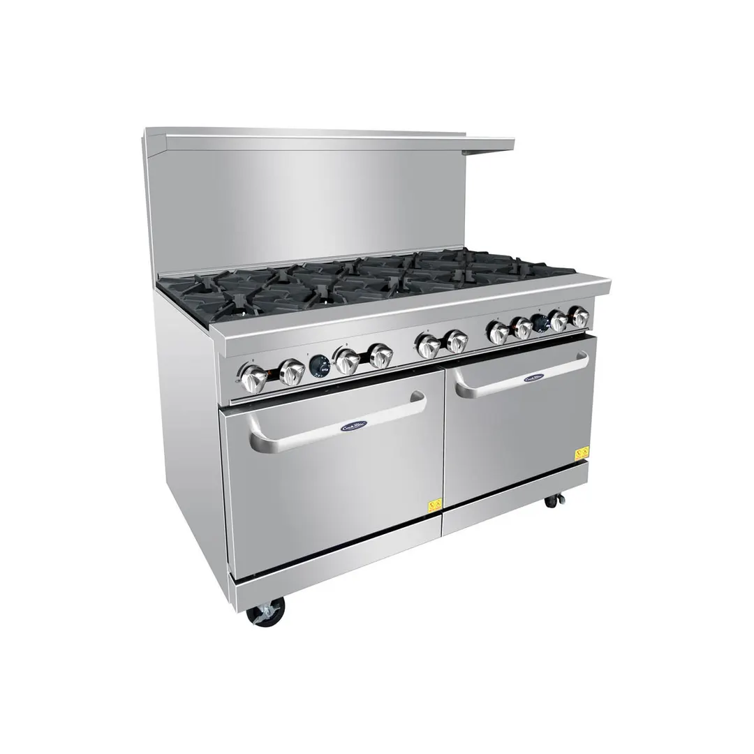 Atosa USA AGR-10B-LP 60" Liquid Propane Gas Restaurant Range w/ (10) Open Burners, 374.000 BTU