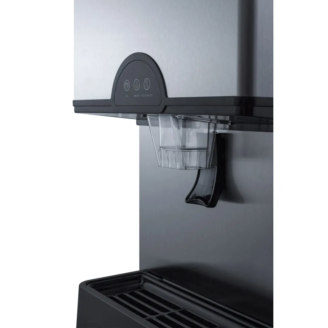 Accucold AIWD282 17" Countertop Nugget 282 lb Ice & Water Dispenser, Air Cooled, 11 lb Bin