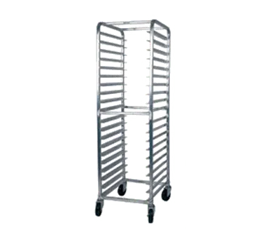 Winholt AL-1815B 15 Pan Full Height Mobile End Load Aluminum Bun / Sheet Pan Rack