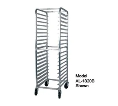 Winholt AL-1820B 20 Pan Full Height Mobile End Load Aluminum Bun / Sheet Pan Rack