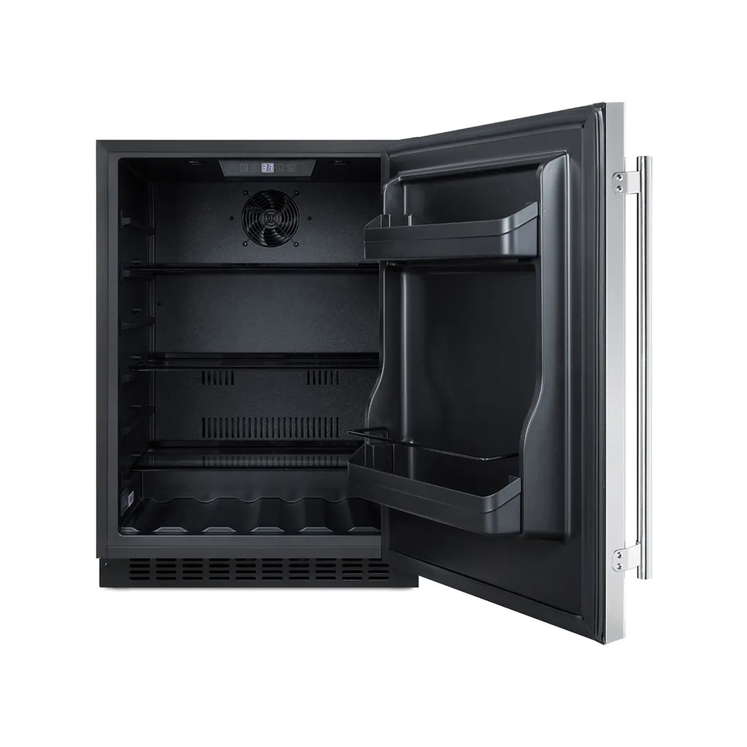 Summit AL54CSS 24" Built-in Undercounter Refrigerator, Stainless Steel, 4.8 cu. ft.