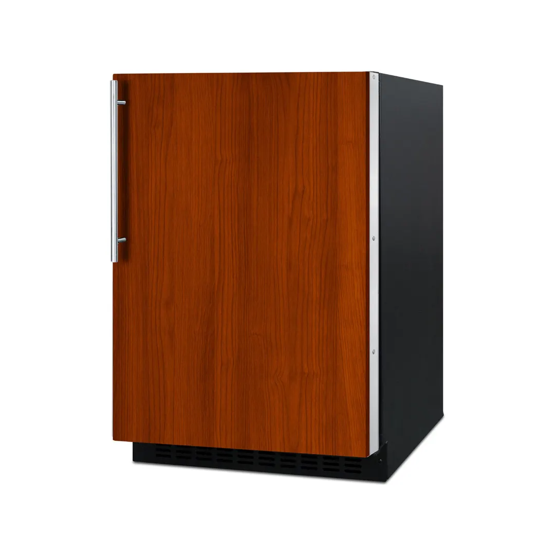Summit AL54IF 24" Built-in Undercounter Refrigerator in Black, Panel Ready Door, 4.8 cu. ft.