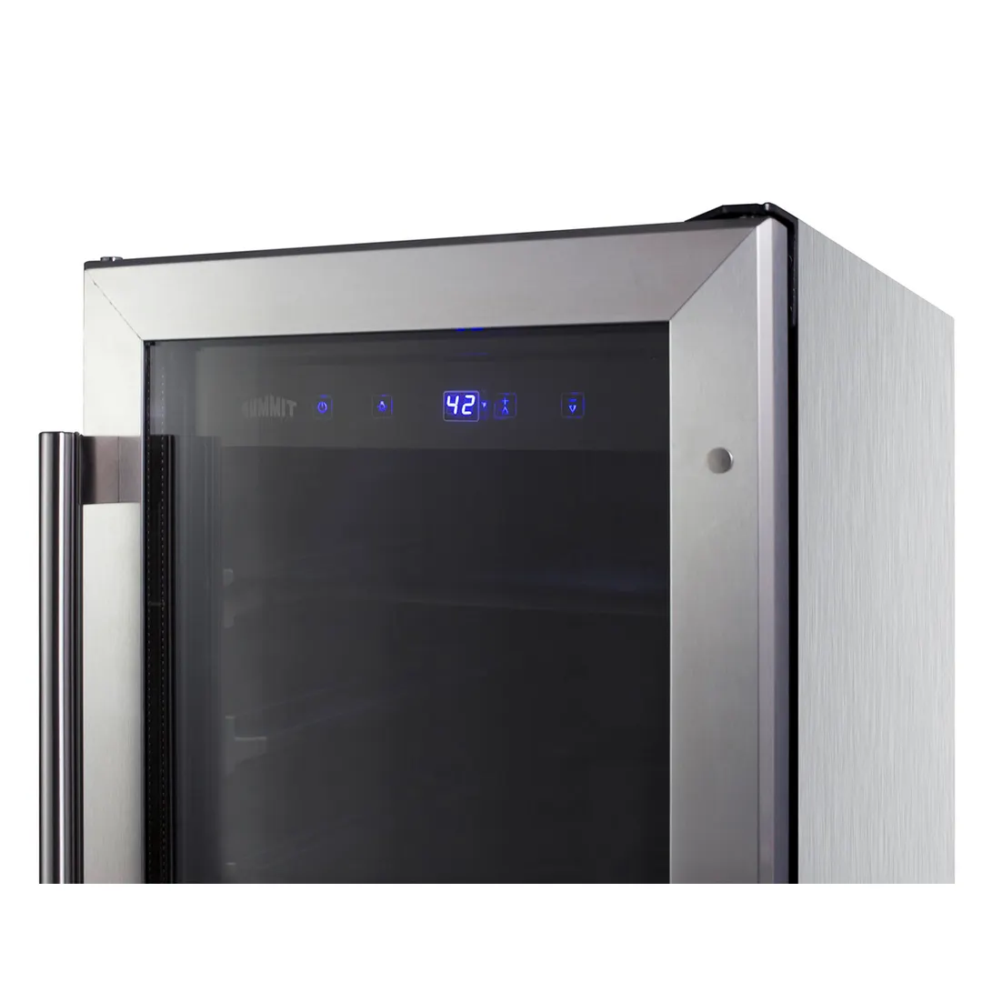 Summit ALBV15CSS Undercounter Beverage Center w/ Glass Door, 2.3 cu.ft