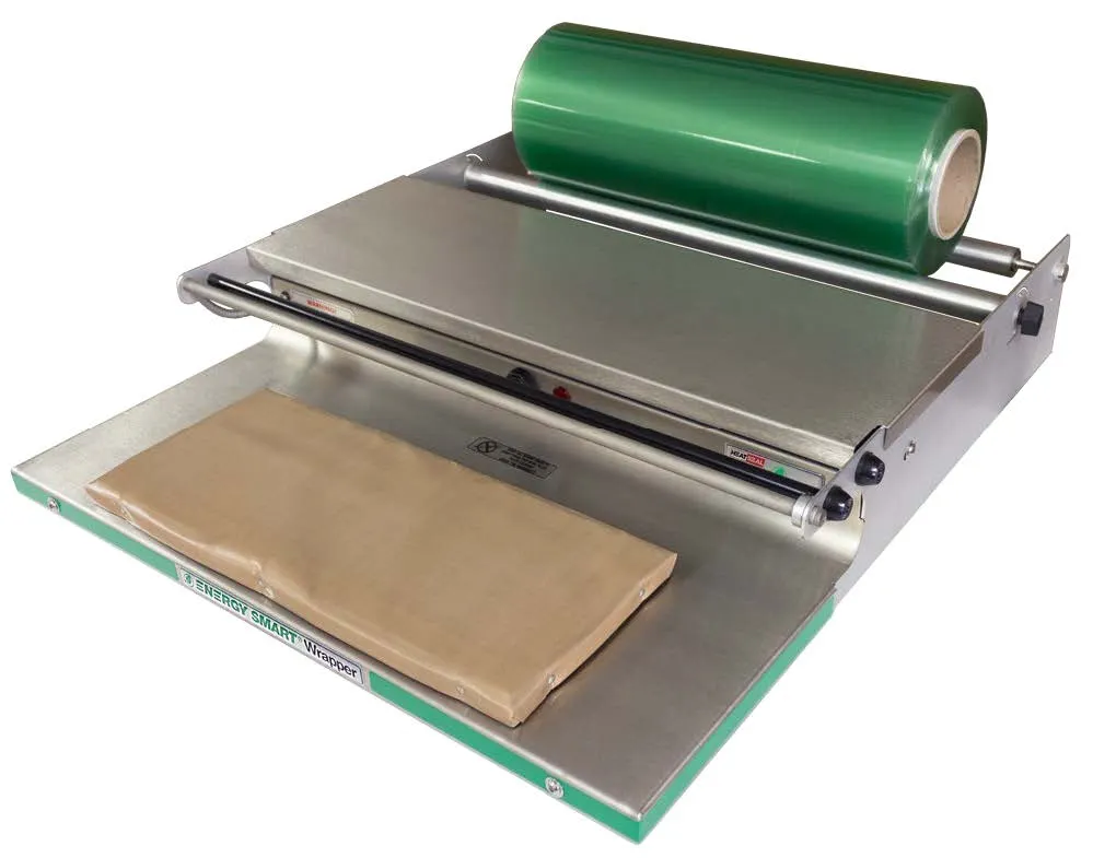 Alfa International 700ES Tabletop Heat Seal Wrapper, 1‑Roll Unit, Solid Film Cutoff, Aluminum/Steel 16 A 115 V