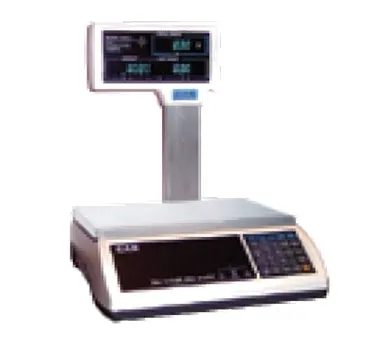 Alfa International A2JR-15LP - 15 lb Legal Trade, 8"x11" Stainless Steel Platform, LCD Pole Display, 120V AC