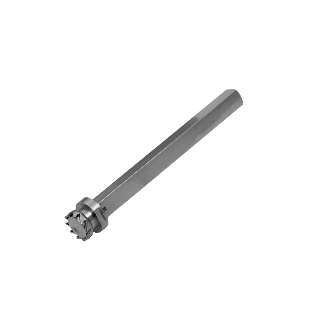 Alfa International BKT-059 Front Blade Assembly Shaft, White, For Berkel Tenderizers, Replaces OEM 4575-0059