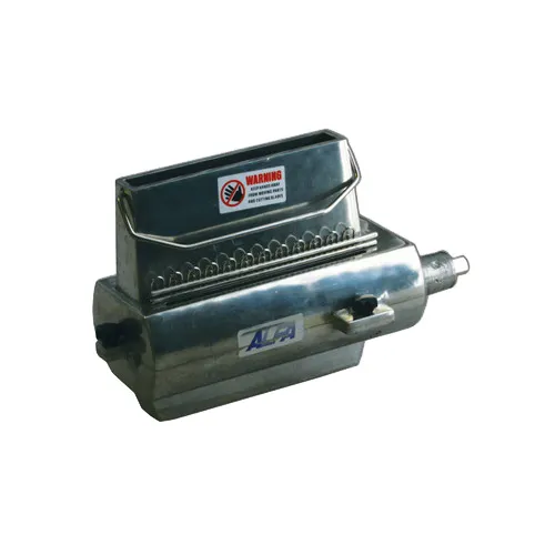 Alfa International FC-12 Fajita Cutter Power Attachment, 12‑Hub Plate & Knives Set, Meat Grinder Pack
