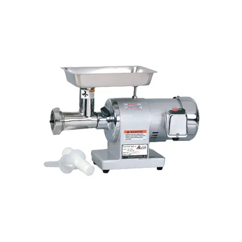 Alfa International MC-12 1 HP Meat Grinder, 110V/60Hz 9A 750W, #12 Hub, 1/8" & 3/16" Plates, 480-720 lbs/hr, NSF/ETL