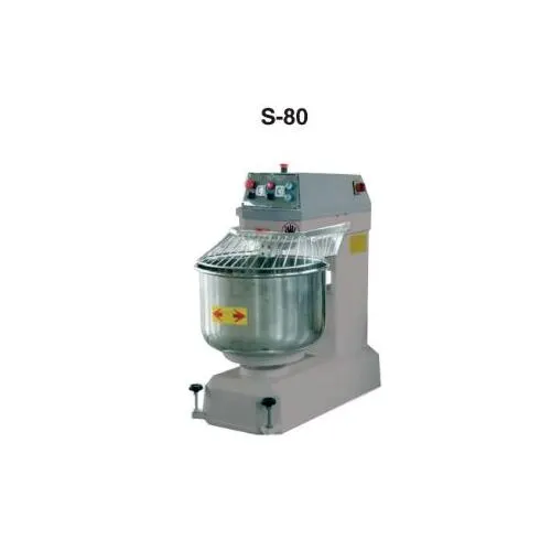 Alfa International S-80 Spiral Mixer with 80 qt Fixed Bowl, 2-Speed, 3-1/2 hp