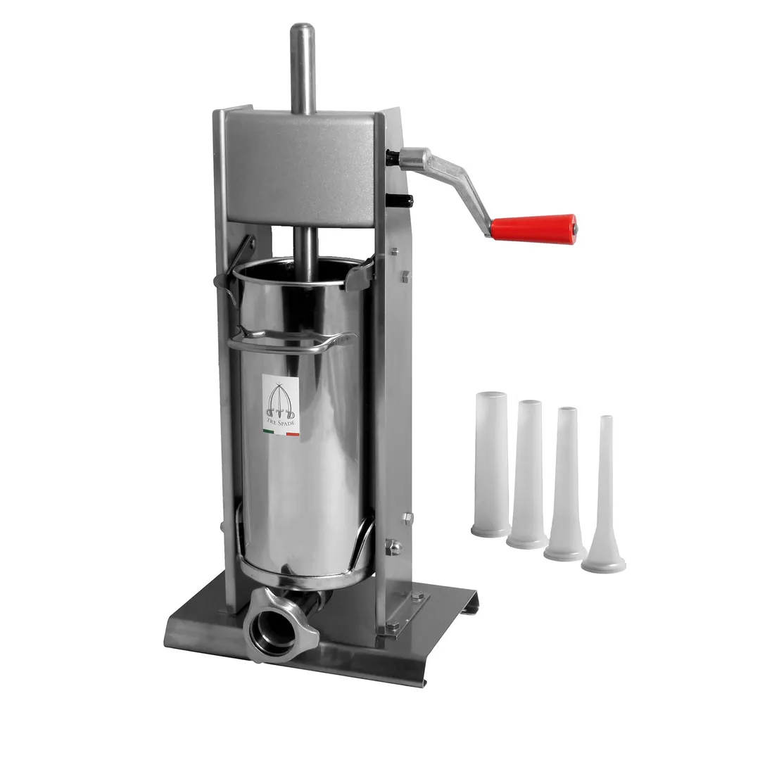 Alfa International TS-5SSV Manual TreSpade Sausage Stuffer, 10 lb (5 L)  Capacity