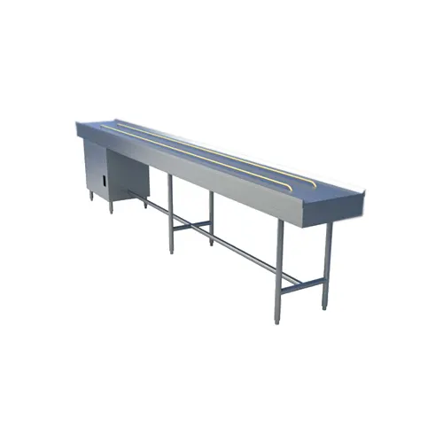 Alluserv BBC18 Stainless Steel Band Belt Tray Make-Up Conveyor w/ 18 Section