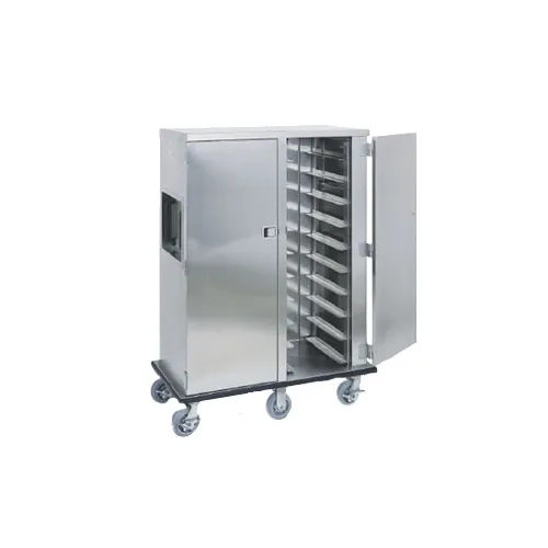 Alluserv ETC10 Stainless Steel Tray Delivery Cart w/ 1 Compartment and 10 Tray Capacity