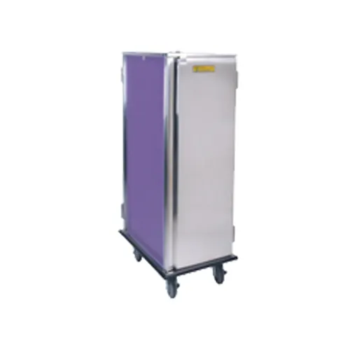 Alluserv TDCPT16 Stainless Steel 16 Tray Pass-Thru Choice Room Service Meal Delivery Cart 