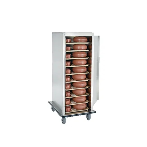 Alluserv VL1820A Aluminum 20 Tray Value Line Meal Delivery Cart w/ 1 Compartment